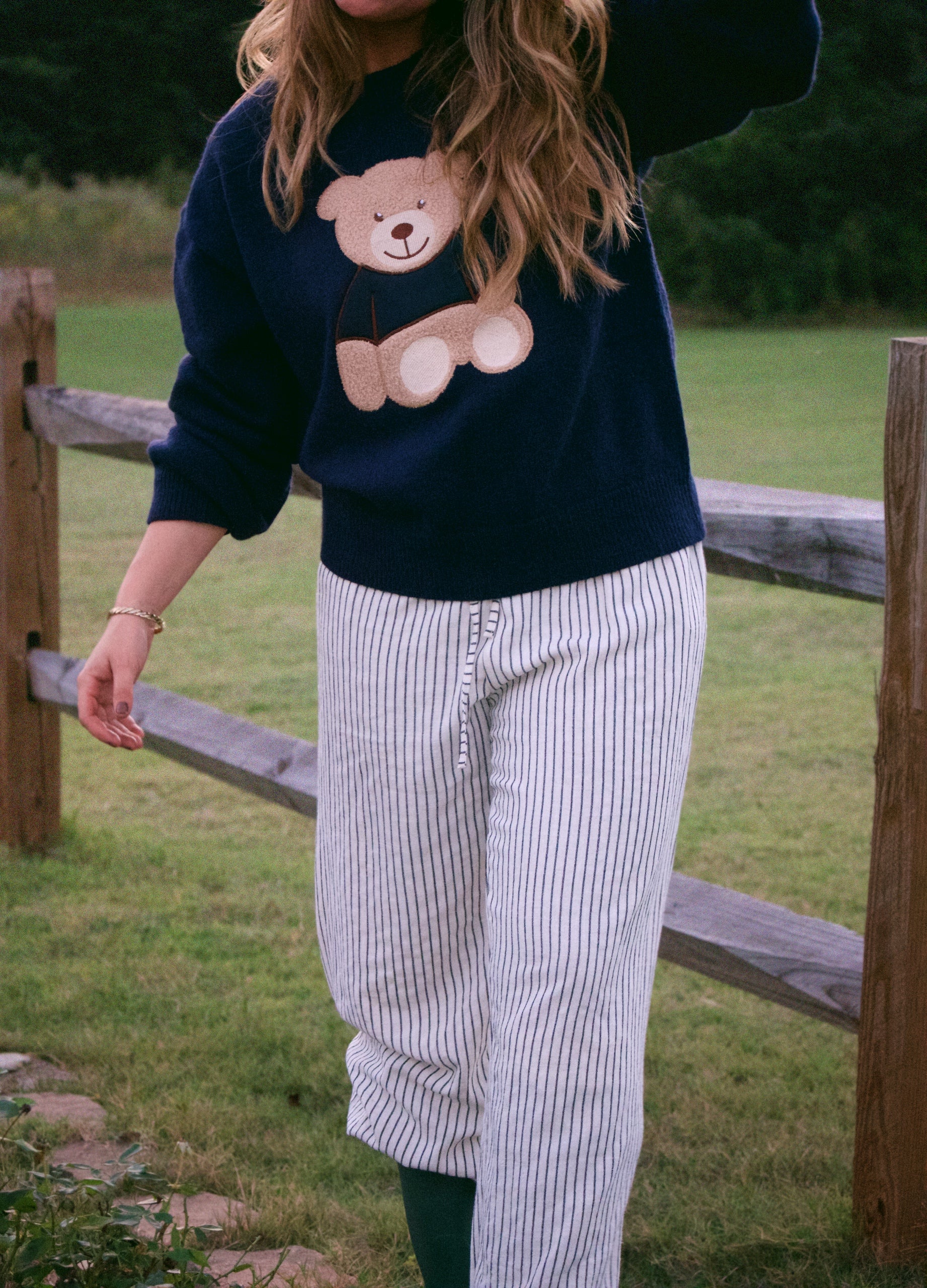 Teddy Navy Sweater