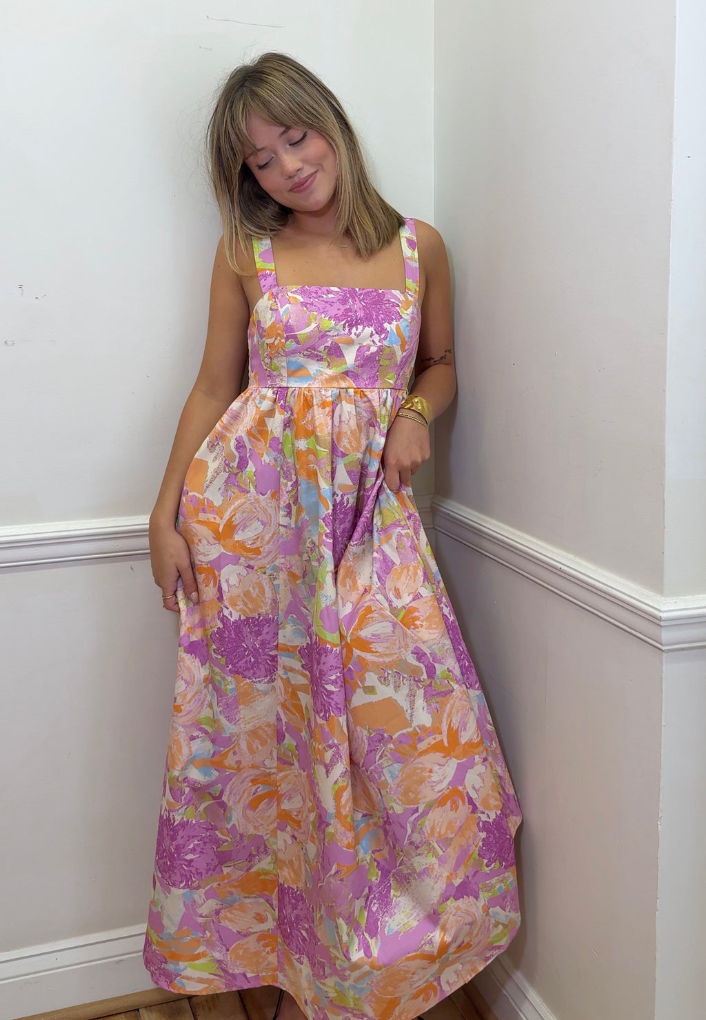 Watercolor Maxi Dress
