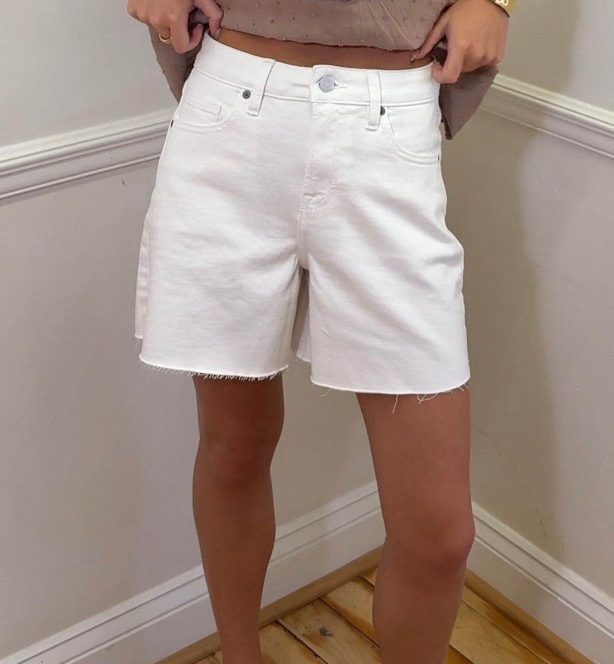 5” INSEAM HIGH RISE AVA A-LINE SHORTS