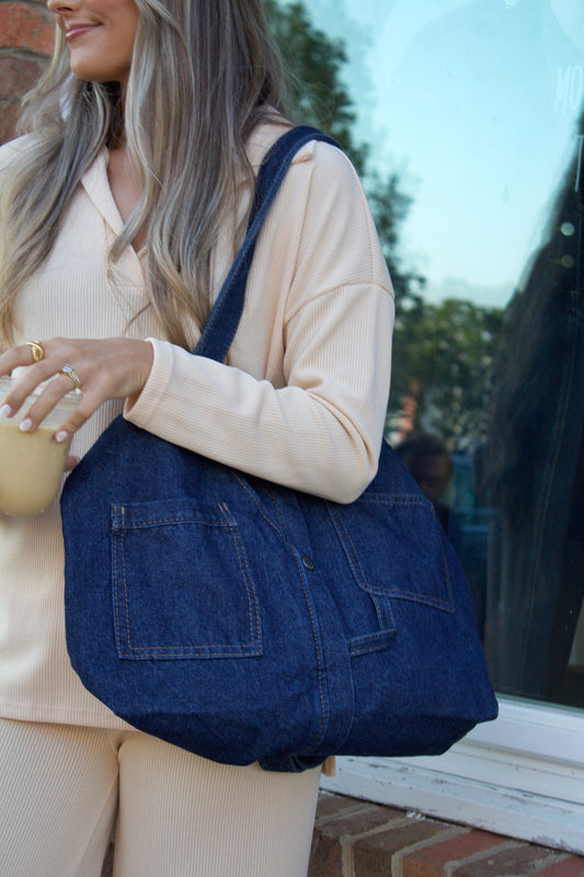 Denim Satchel