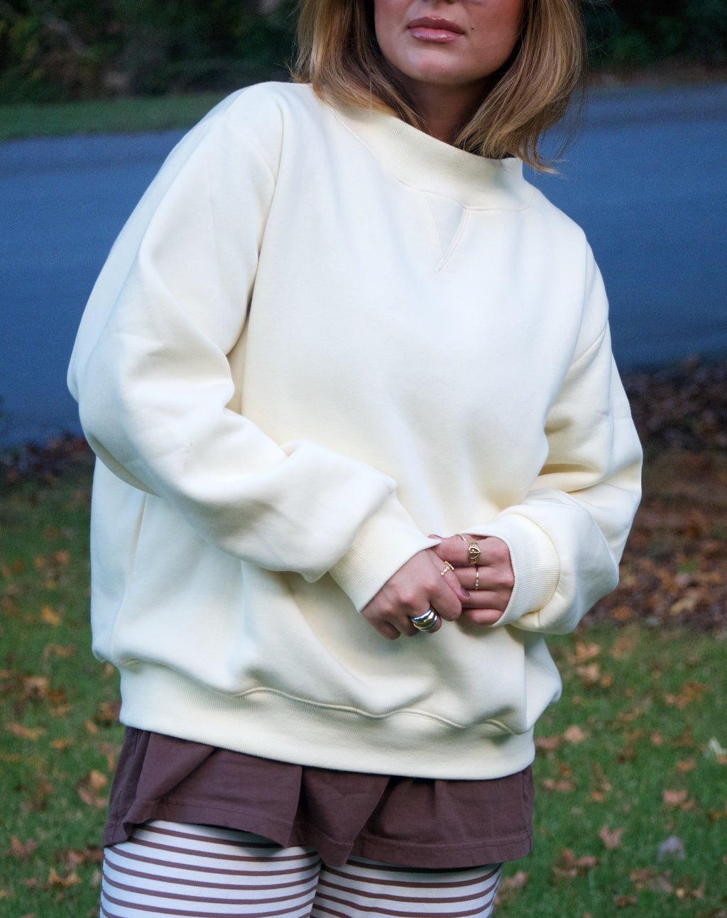 Mock Neck Sweatshirt