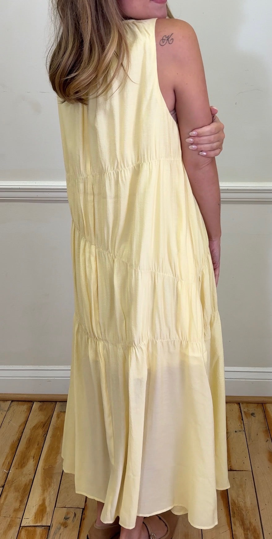 Flowy Butter Dress | Tiered Midi Dress