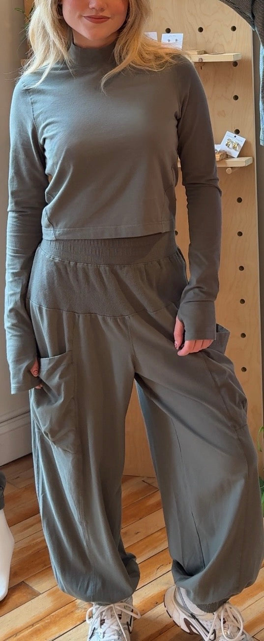 COTTON LYCRA EASY HAREM SET