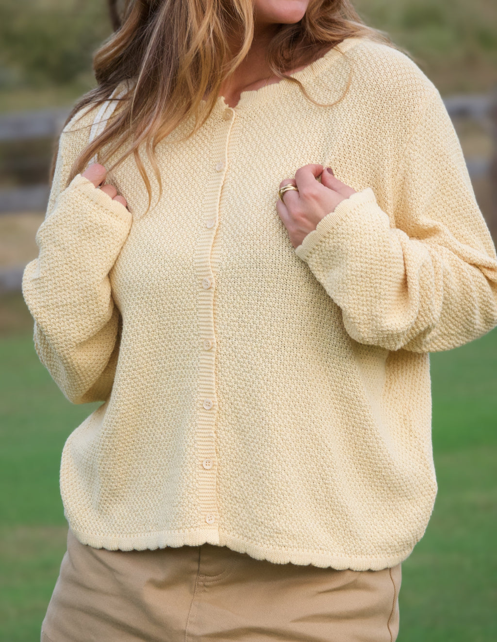 Mustard Cotton Cardi