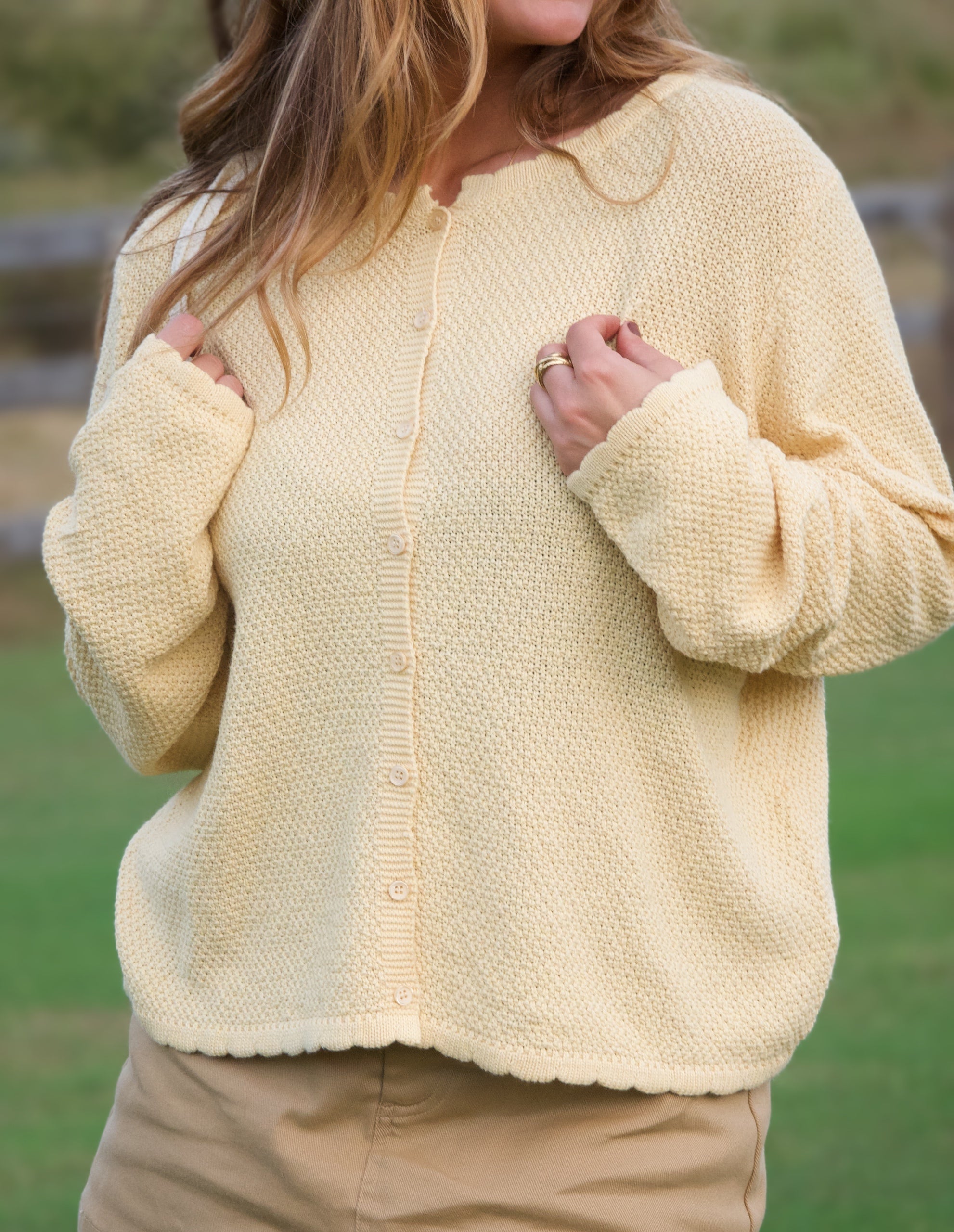 Mustard Cotton Cardi
