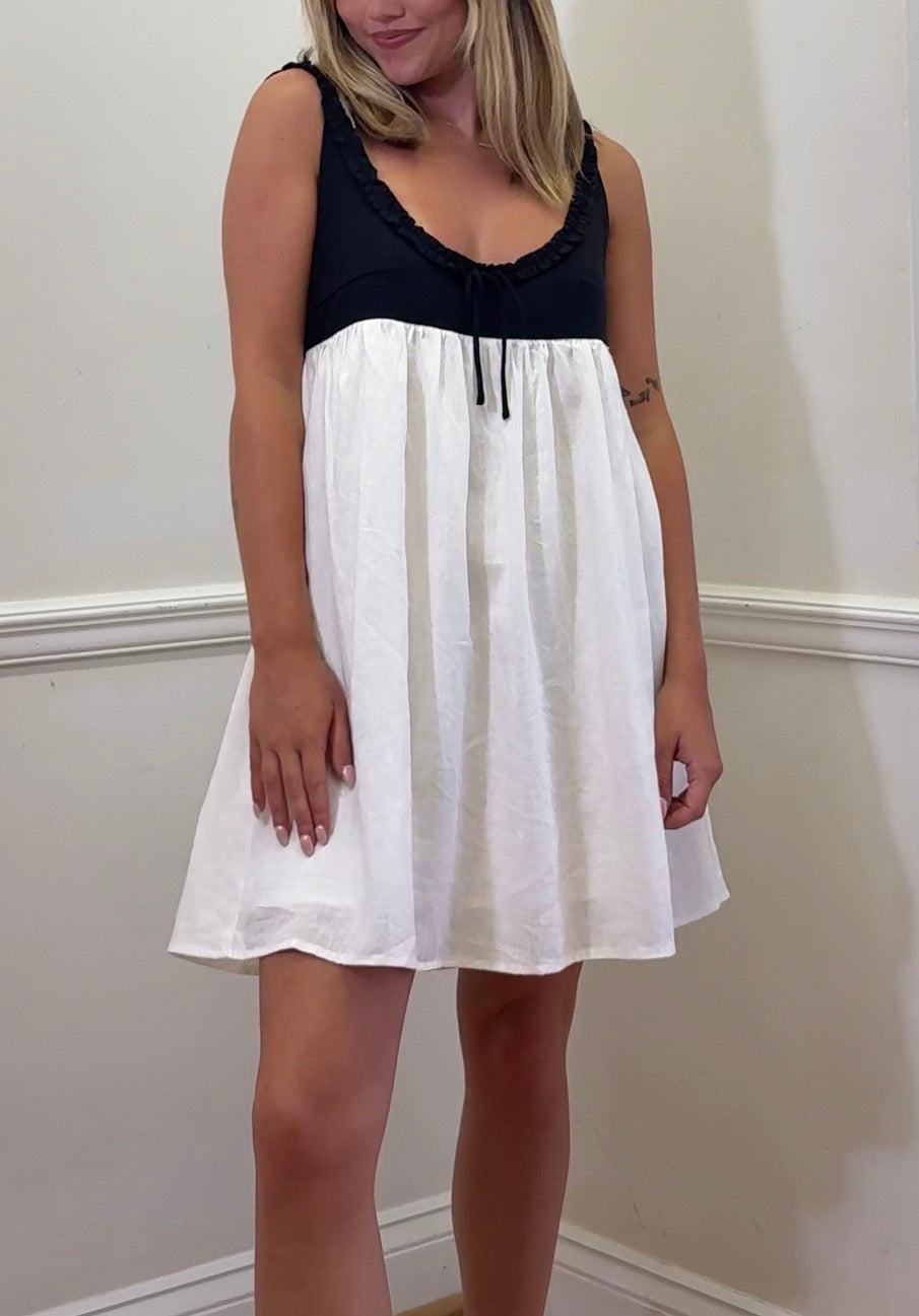 Kamari Contrast Breeze Mini Dress