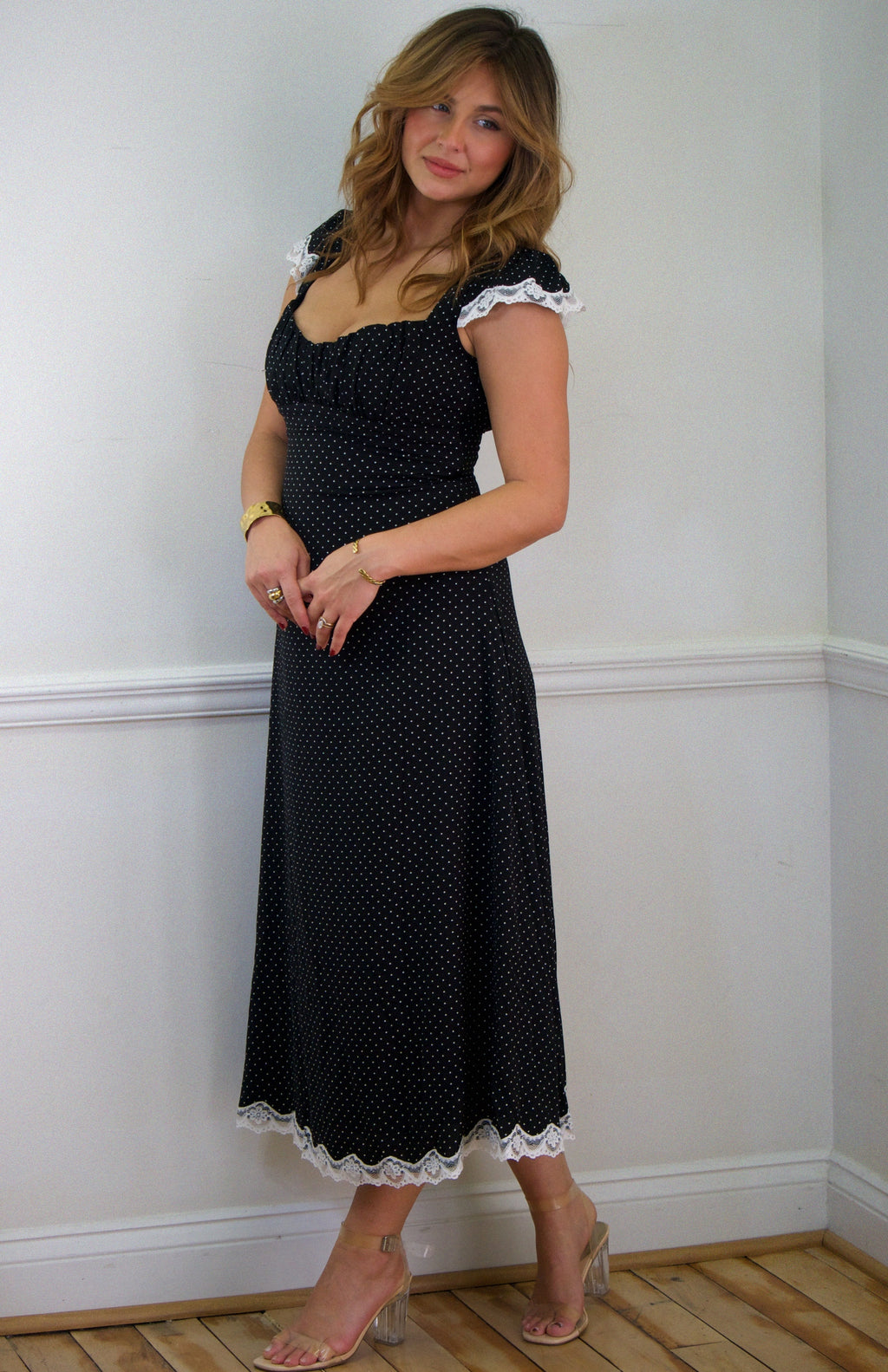 Polka Dot Midi dress