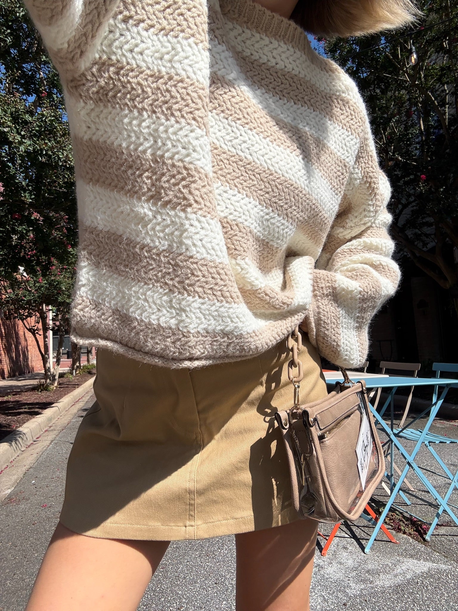 Striped Knit Sweater