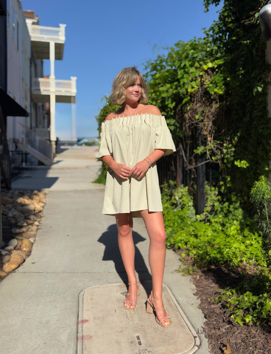 Pleated Babydoll Dress