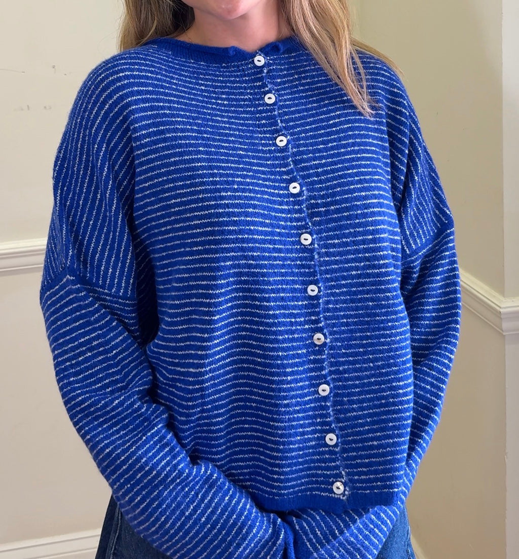 Piper Cardigan - Pin Striped