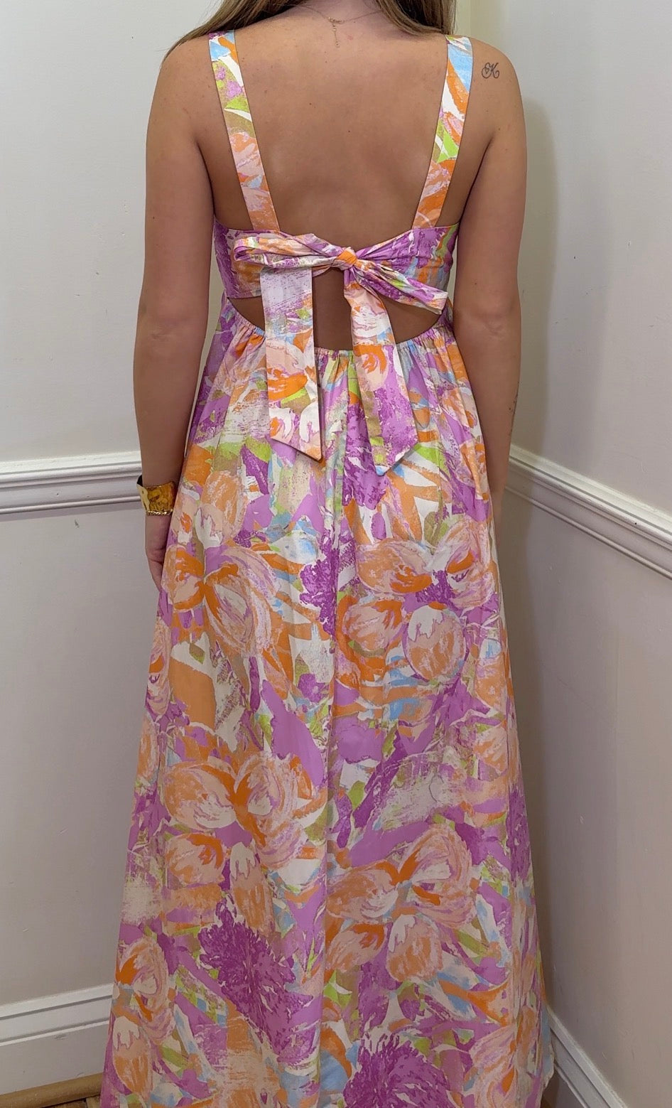Watercolor Maxi Dress