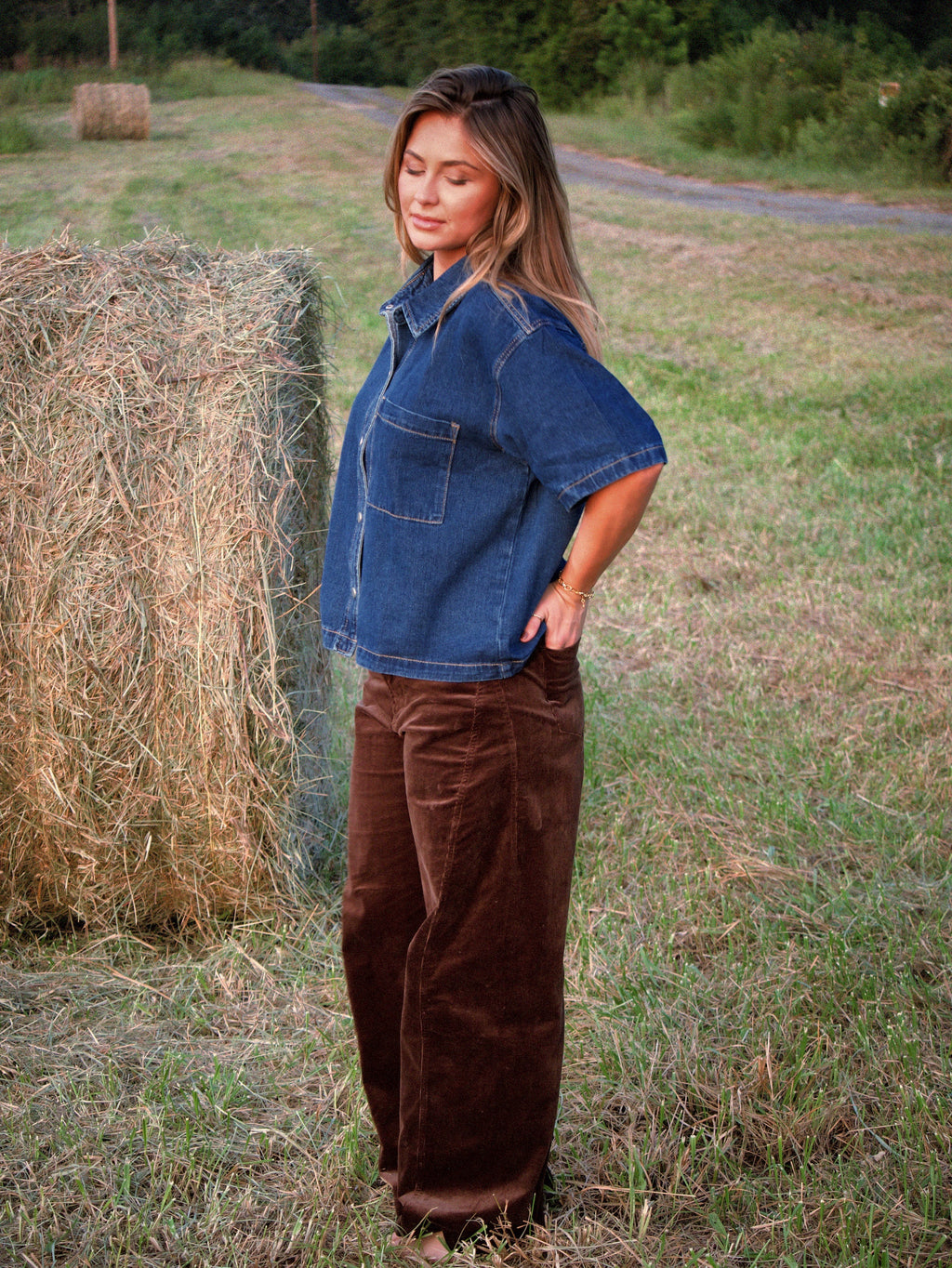 Corduroy Barrel Pants
