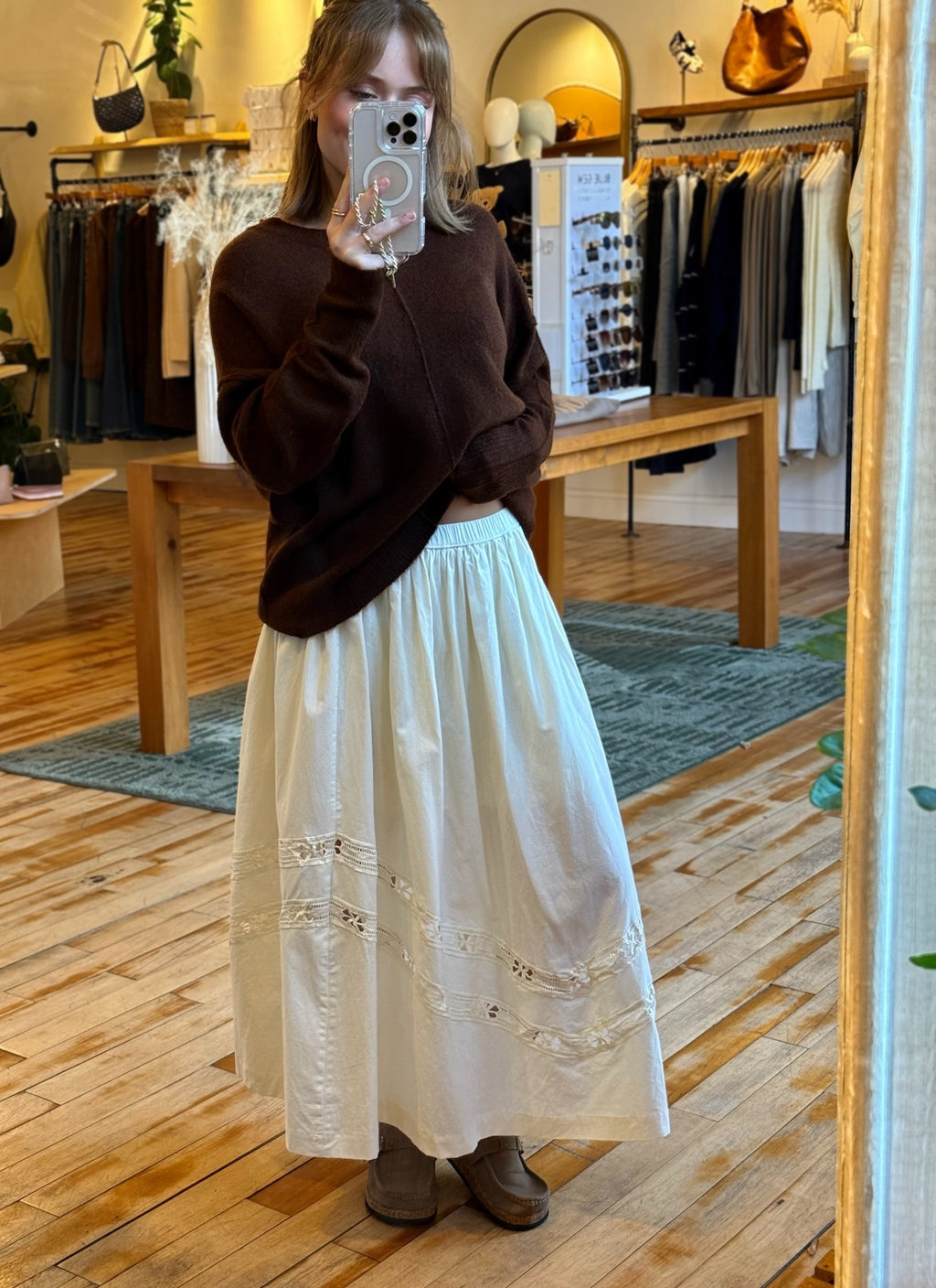 Stella Cream Skirt