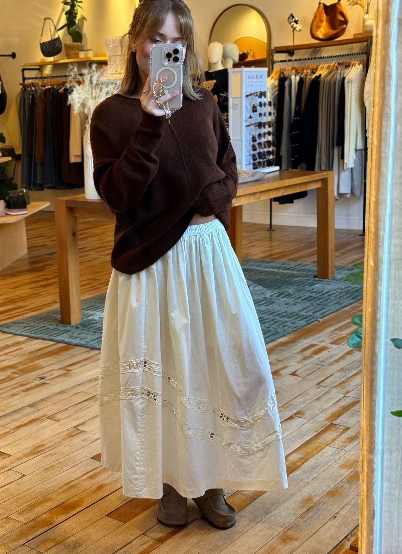 Stella Cream Skirt