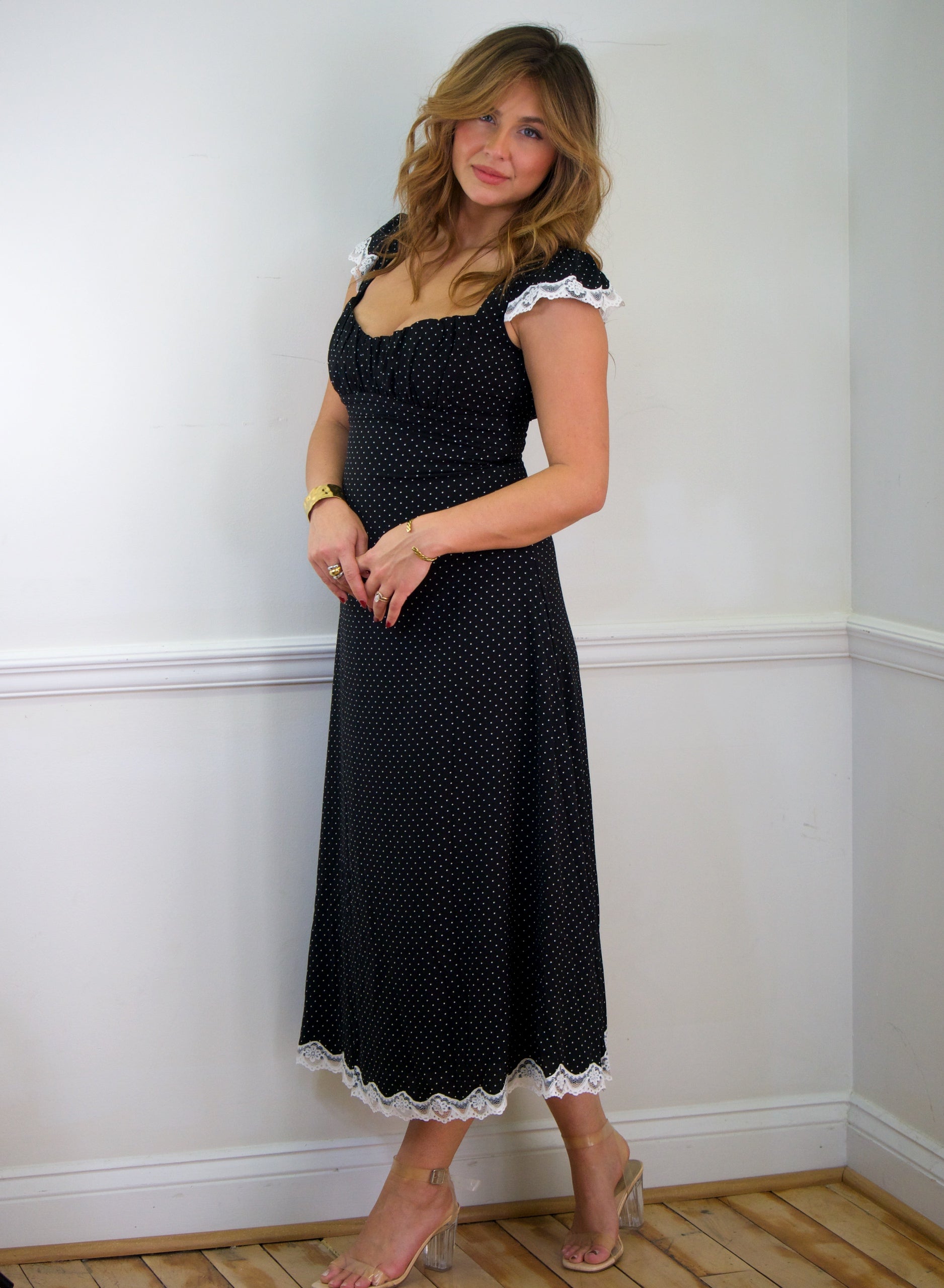 Polka Dot Midi dress