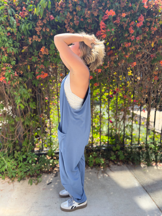 Morgan Blue Romper
