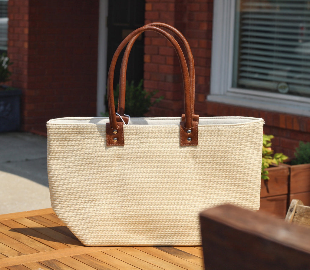 Collectique Large Woven Tote Bags Collectique Default Title