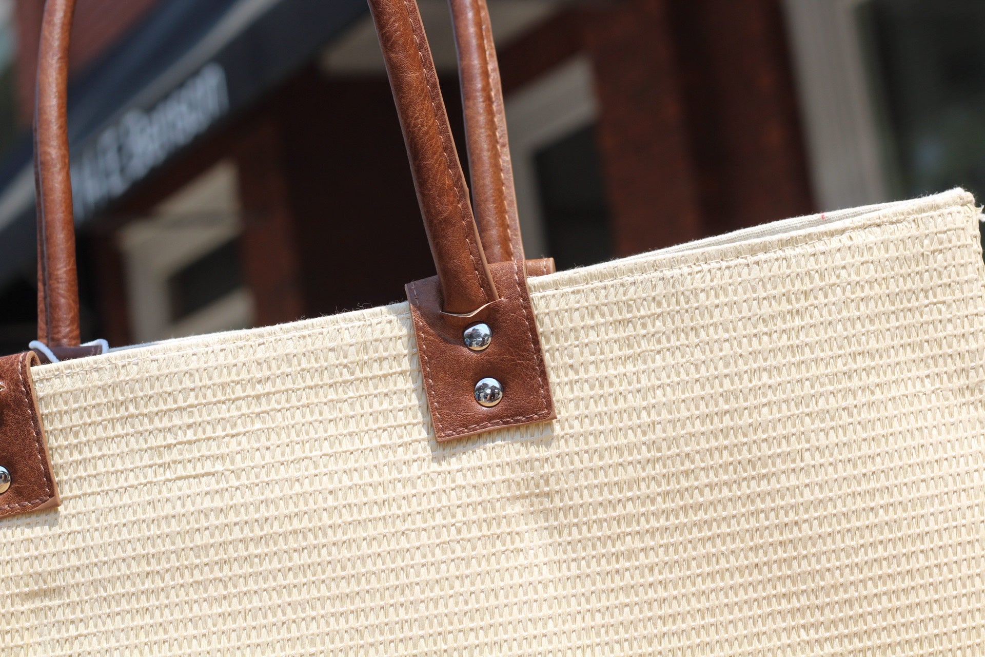 Collectique Large Woven Tote Bags Collectique Default Title