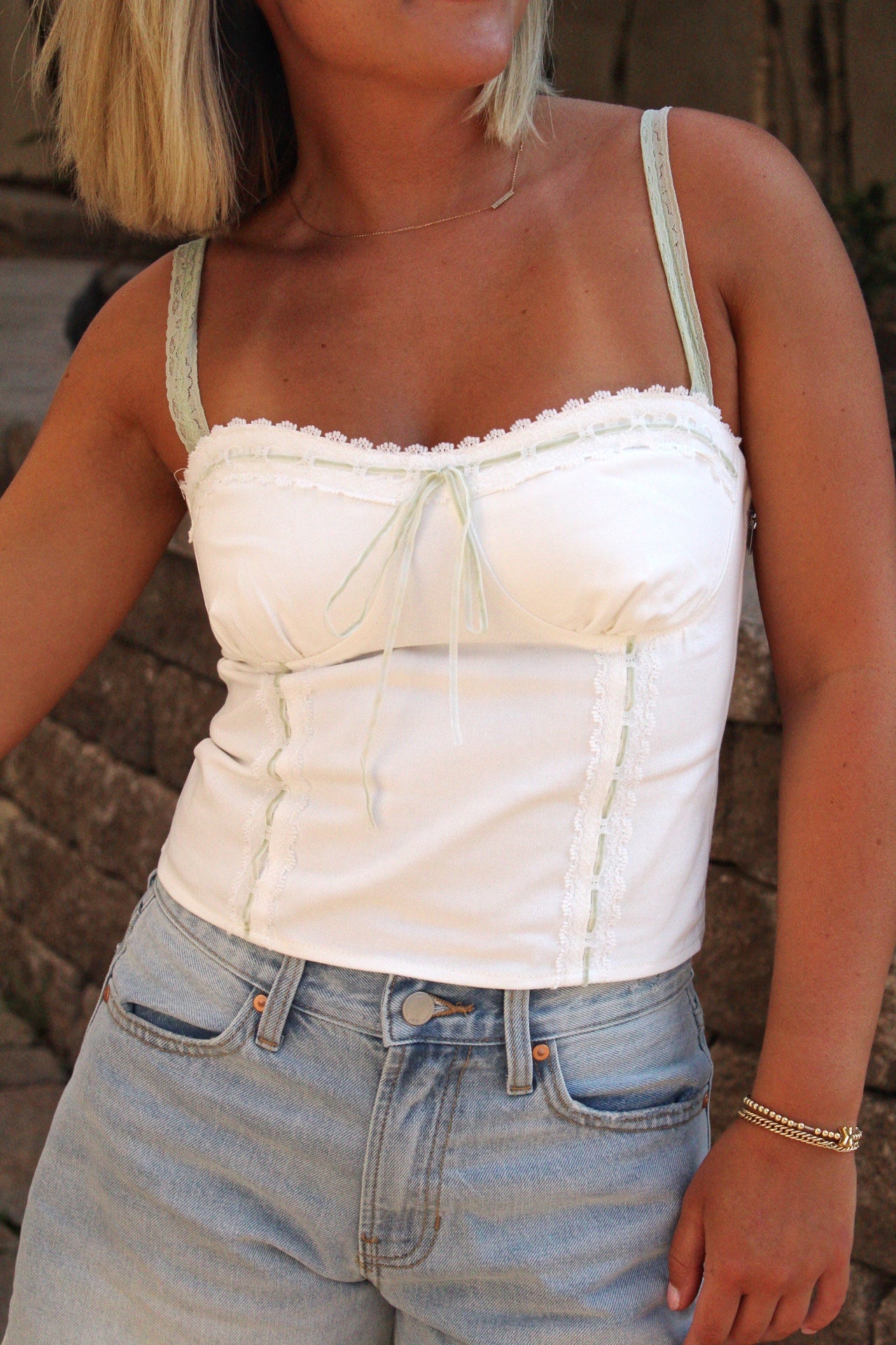 Collectique Sweetheart Neck Top Top Collectique Small