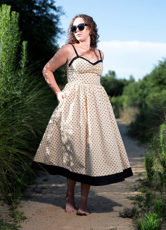 Polka Dot Midi Dress