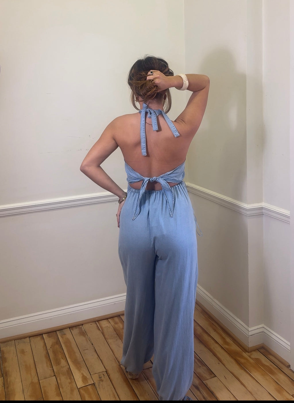 Mabel Soft Denim Romper