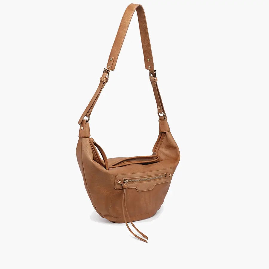 Collectique Leigh Distressed Hobo Bag Bags Collectique Carmel