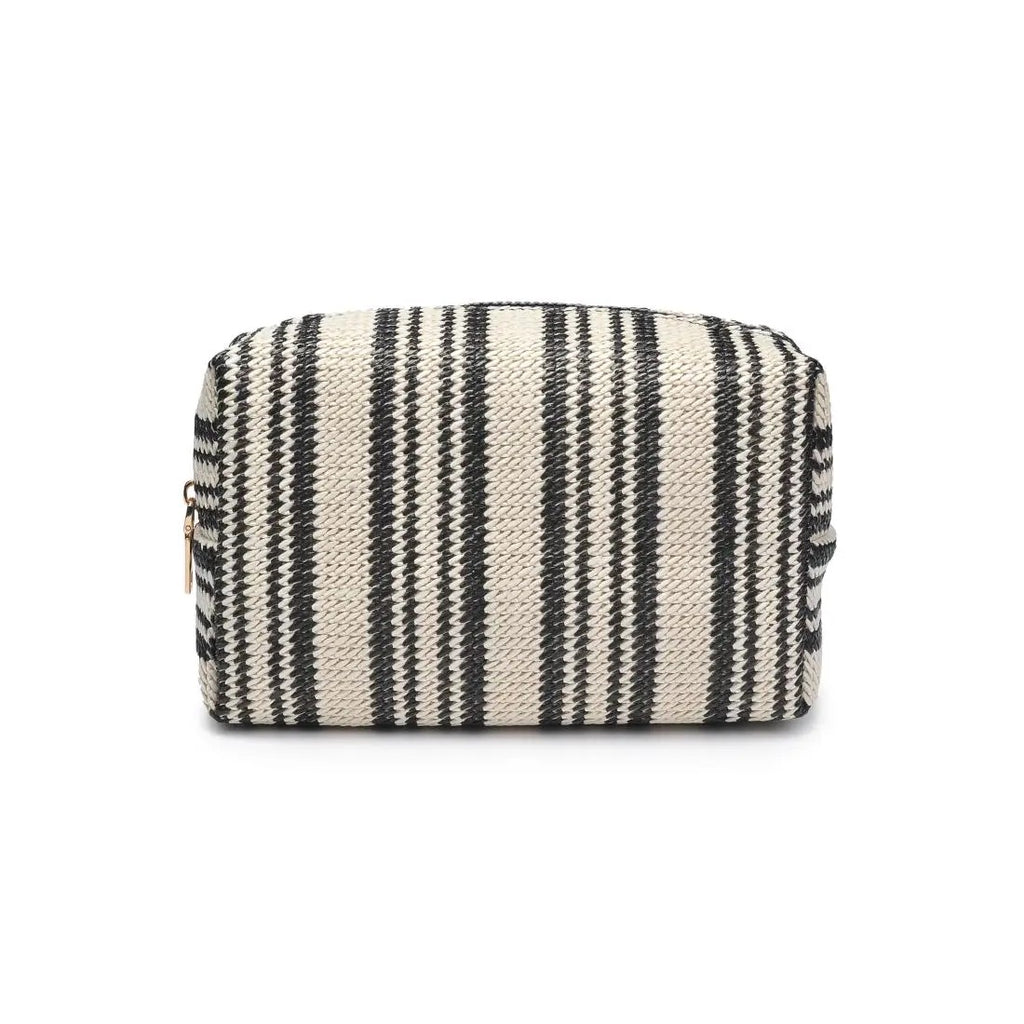 Collectique ZELLA STRIPED COSMETIC POUCH Bags Collectique Default Title