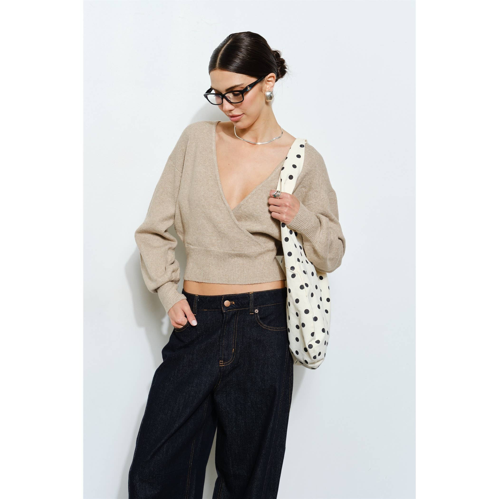 Collectique Polka dot hobo bag Bags Loucia O/S(3) / POLKA DOT Collectique O/S(3) / POLKA DOT Loucia Bags Polka dot hobo bag