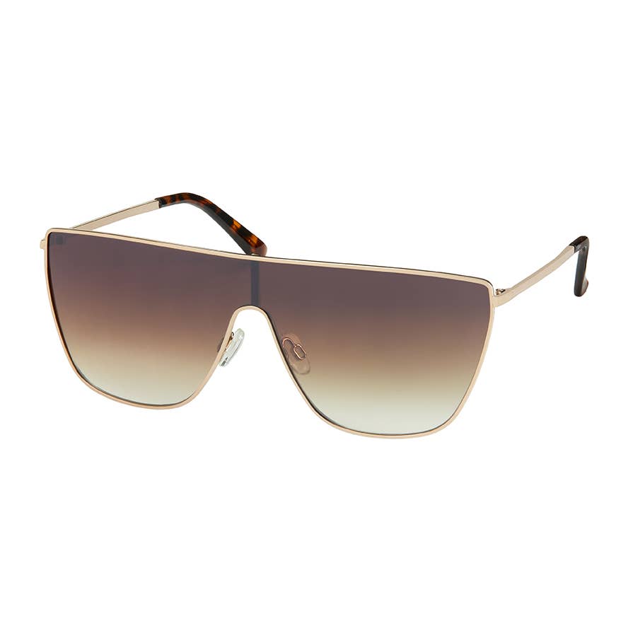 1235 - Jade- Single Lens Shield Sunglasses 3 Color Ways