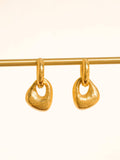 Amoret 18K Gold Non-Tarnish Modern Textured Earrings