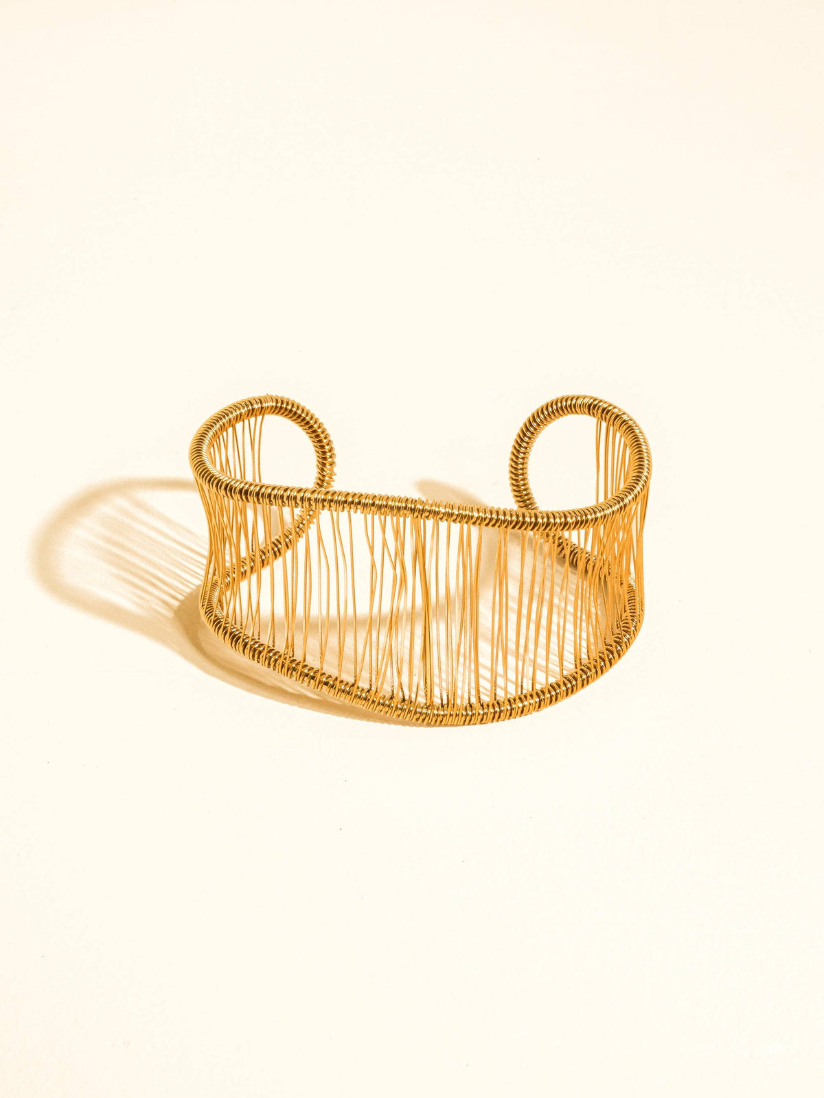 Chantôme 18K Gold Non-Tarnish Woven Cuff Bracelet
