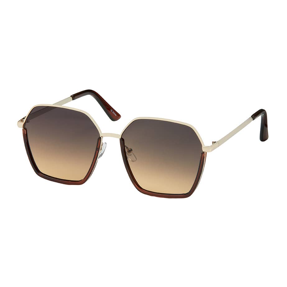 Jade- O/S Angled Combo Sunglasses