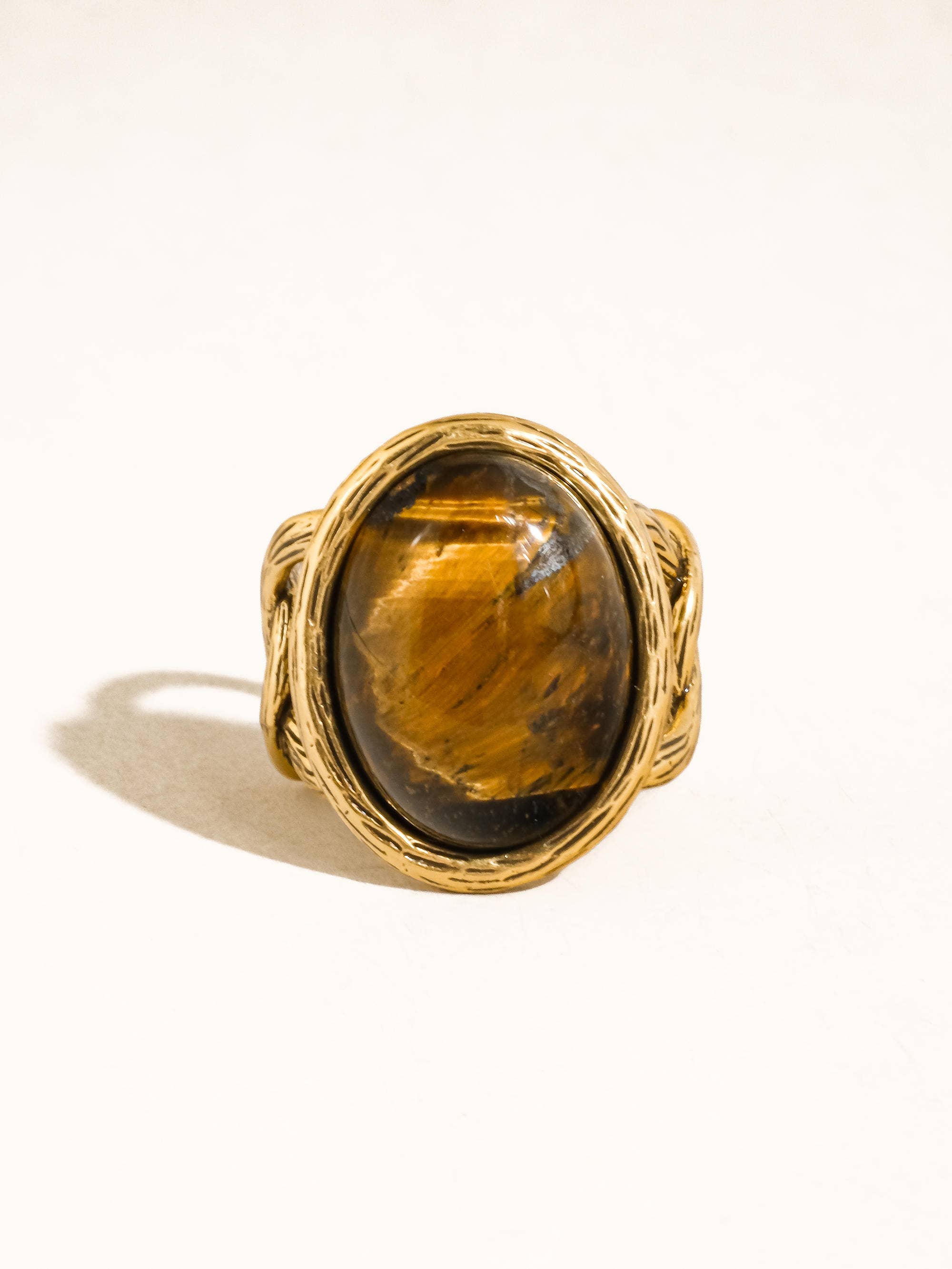 Saison 18K Gold Vintage Multicolor Stone Statement Ring