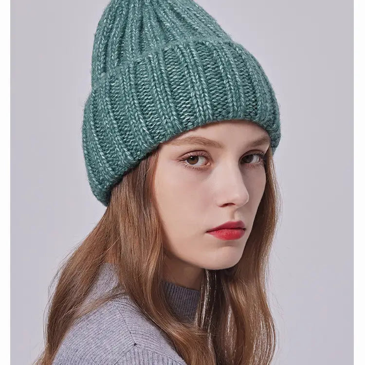 Thick Cuff Ribbed Beanie no