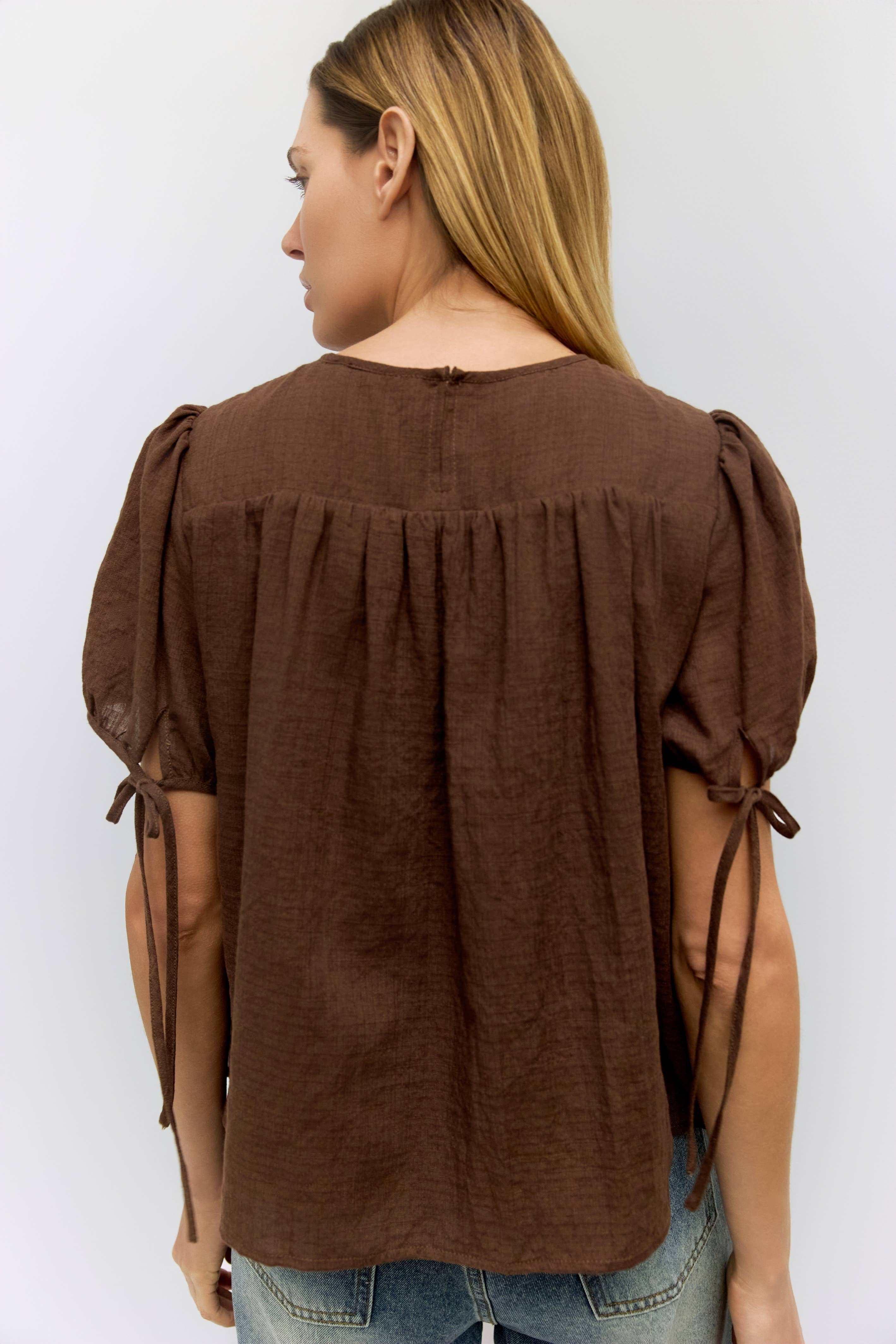 The Penelope Top | Tiered Woven Top